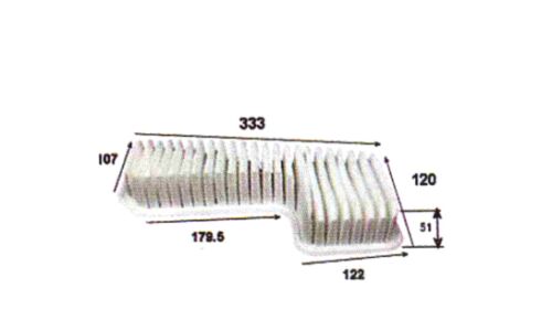 Фильтр воздушный Sakura, арт. A-195