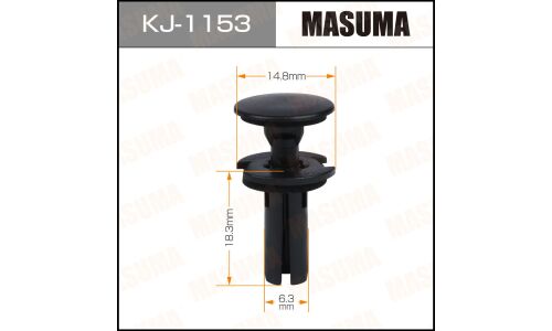 Клипса крепёжная номерной рамки багажника Masuma, для Toyota, арт. KJ-1153