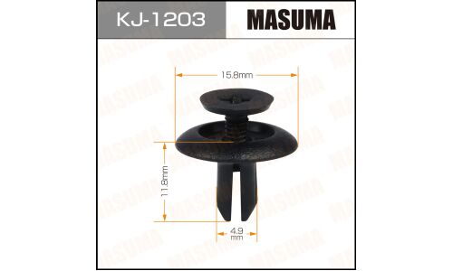 Клипса крепёжная уплотнителей капота Masuma, для Lexus, Scion, Toyota, арт. KJ-1203
