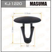 Клипса крепёжная накладок порога Masuma, для Toyota, арт. KJ-1220
