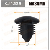 Клипса крепёжная деталей салона Masuma, для Toyota, арт. KJ-1228