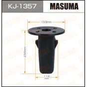 Клипса крепежная Masuma KJ-1357 (OEM 90189-06177)