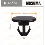 Клипса крепежная Masuma KJ-1391 (OEM 75867-13010)