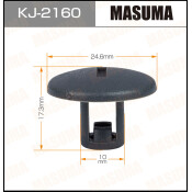 Клипса крепежная Masuma KJ-2160 (OEM 90467-06001-B1)