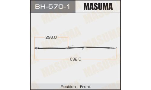 Шланг тормозной Masuma для Toyota Auris, передний, правый, арт. bh-570-1