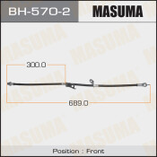 Шланг тормозной Masuma для Toyota Auris, передний, левый, арт. bh-570-2