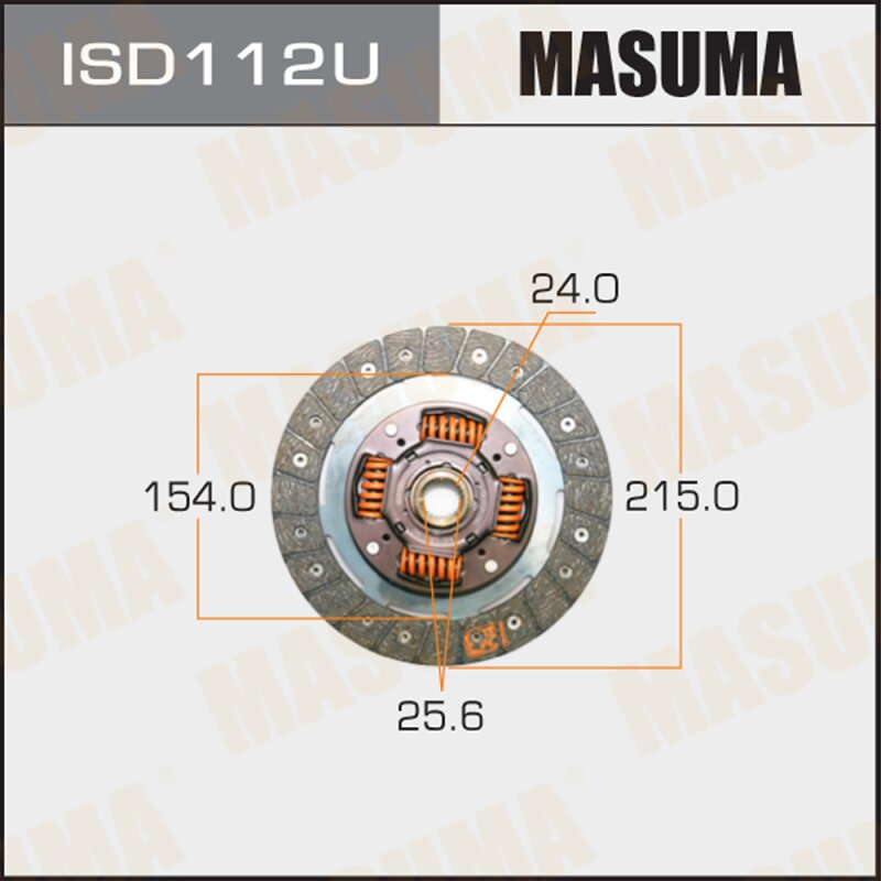 

Диск сцепления "Masuma" 215*154*24*25.6 (1/10)