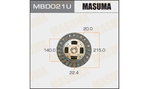 Диск сцепления MASUMA 215*140*20*22.4 (1/10)