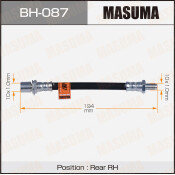 Шланг тормозной Masuma T- /rear/ Crown #S131/3/5,14# Out Шланг тормозной Masuma T- /rear/ Crown #S131/3/5,14# Out