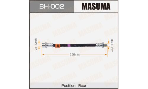 Шланг тормозной Masuma для Mitsubishi Pajero / Chalenger / Delica, задний, арт. bh-002
