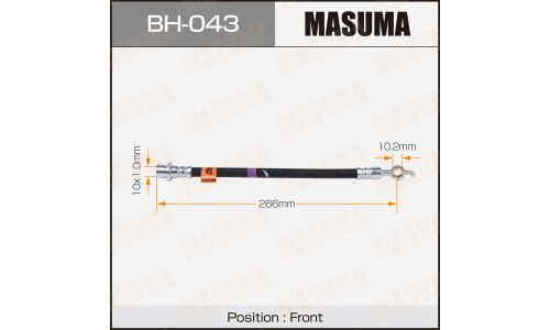 Шланг тормозной Masuma для Toyota LiteAce / TownAce, передний, арт. bh-043