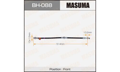 Шланг тормозной Masuma для Toyota Crown, передний, арт. bh-088