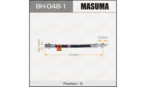 Шланг тормозной Masuma для Toyota Estima / Lucida CXR, передний, арт. bh-048-1