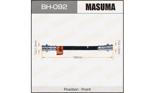 Шланг тормозной Masuma для Mitsubishi Pajero, передний, арт. bh-092