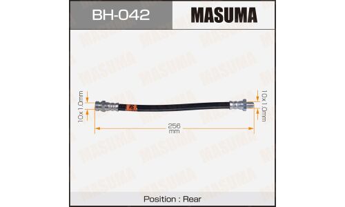 Шланг тормозной Masuma для Mitsubishi Diamante, задний, арт. bh-042