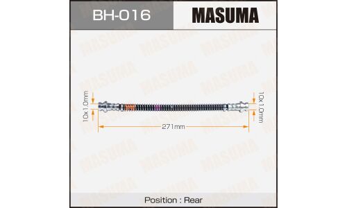 Шланг тормозной Masuma для Mitsubishi Pajero / Delica, арт. bh-016