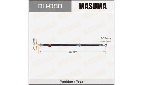 Шланг тормозной Masuma для Nissan Bluebird / Primera, задний, арт. bh-080