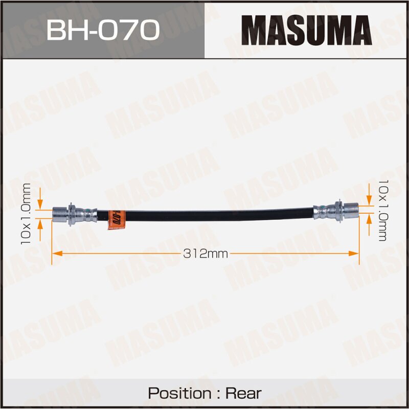 

Шланг тормозной "Masuma" T- /rear/ Corolla AE95, CE95
