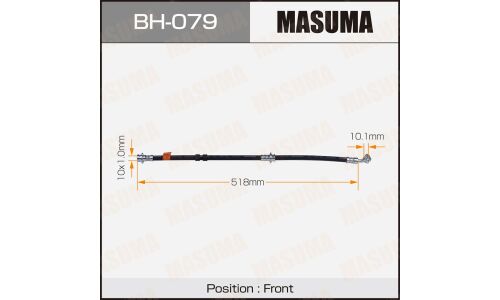 Шланг тормозной MASUMA BH-079