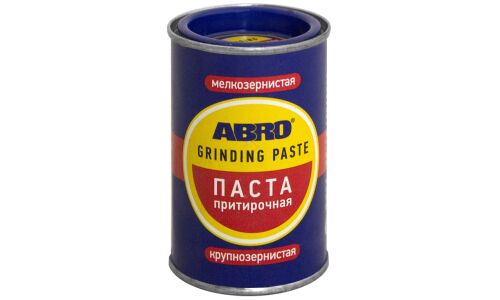 Паста для притирки клапанов ABRO Grinding Paste, мелкозернистая и крупнозернистая, 2 в 1, банка 100г, арт. GP-201