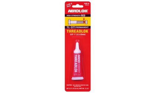 Фиксатор резьбы ABRO Permanent Threadlok, неразъёмный, красный, туба 6мл, арт. TL-371