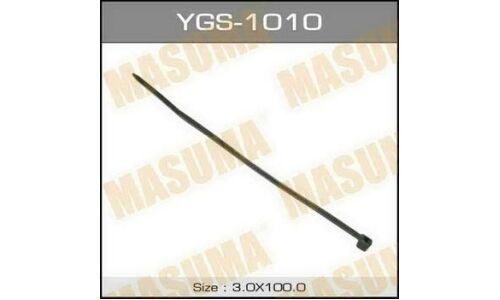 Хомут пластиковый (стяжка) Masuma, 3x100мм, черный, арт. YGS-1010, комплект 100 шт