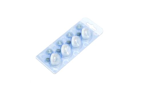 Болты крепления рамки номера Дельта ПРО, декоративные, светоотражающие, белые, комплект 4шт