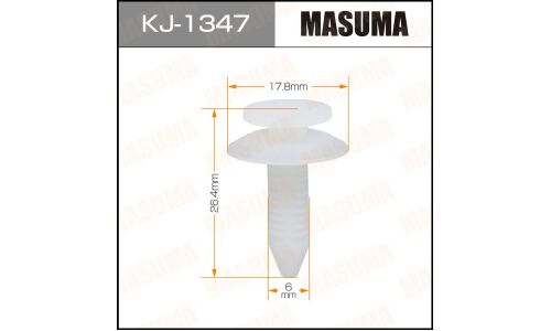 Клипса крепежная Masuma KJ-1347 (OEM 90467-06102)