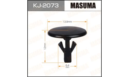Клипса крепёжная уплотнителей капота Masuma, для Mazda, арт. KJ-2073