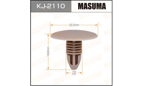 Клипса крепёжная обшивки потолка Masuma, для Subaru, арт. KJ-2110