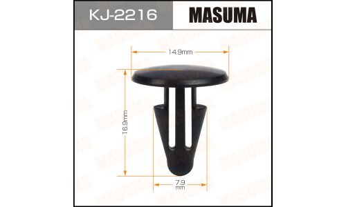 Клипса крепёжная уплотнителей фар Masuma, для Toyota, арт. KJ-2216