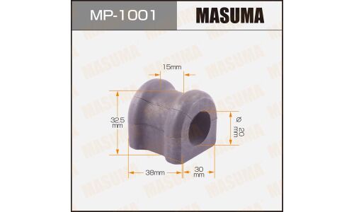 Втулка стабилизатора Masuma, для Toyota Avensis, арт. MP-1001