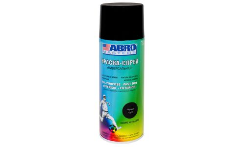 Краска аэрозольная ABRO Masters, для металлических и деревянных поверхностей, чёрный грунт, баллон 272мл, арт. SP-013-AM-REP