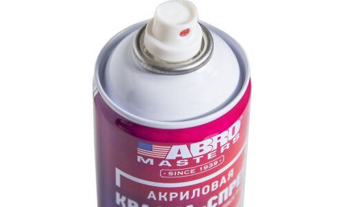 Краска аэрозольная ABRO Masters, для горячих металлических поверхностей, термостойкая (до +600°C), черная, 400мл, арт. SPH-202-AM-R