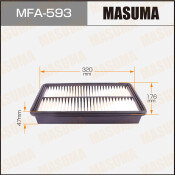 Фильтр воздушный Masuma A-470, арт. MFA-593