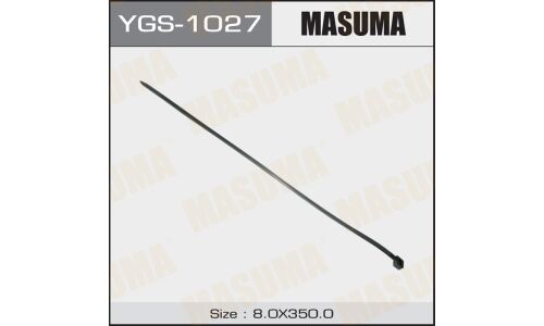 Хомут пластиковый (стяжка) Masuma, 8x350мм, черный, комплект 20 шт, арт. YGS-1027