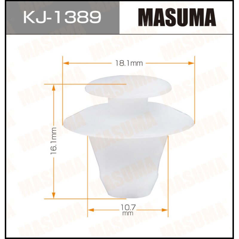 

Клипса крепежная MASUMA KJ-1389 (OEM 75867-60010) (стоимость за упаковку 50 шт