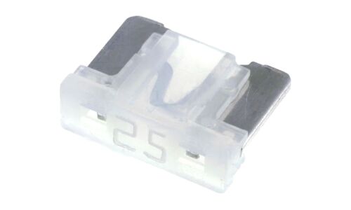 Предохранитель автомобильный, флажковый, мини (LOW PROFILE MINI FL), прозрачный, 25А, комплект 100 шт