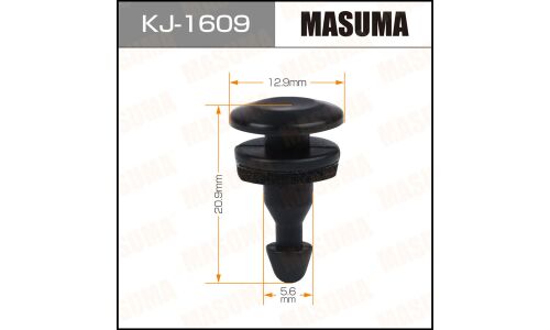 Клипса крепёжная накладок крыла Masuma, для Nissan, арт. KJ-1609