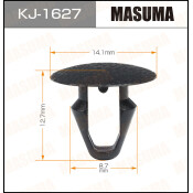 Клипса крепёжная обшивки багажника Masuma, для Mitsubishi, арт. KJ-1627