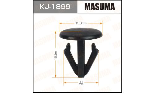 Клипса крепёжная обшивки потолка Masuma, для Subaru, арт. KJ-1899