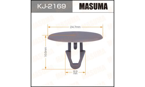 Клипса крепёжная обшивки потолка салона Masuma, для Toyota, арт. KJ-2169