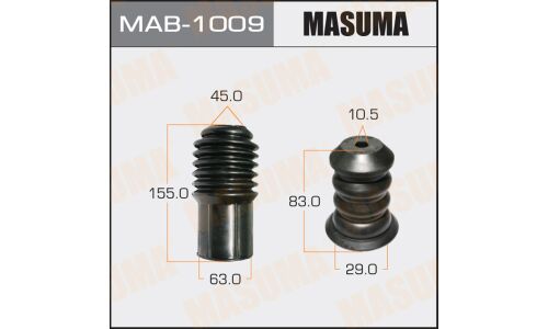 Защитный комплект амортизатора универсальный Masuma, под шток Ø11мм, 1 пыльник + 1 отбойник, арт. MAB-1009