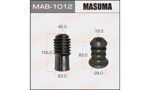 Защитный комплект амортизатора универсальный Masuma, под шток Ø20мм, 1 пыльник + 1 отбойник, арт. MAB-1012