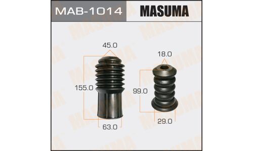 Защитный комплект амортизатора универсальный Masuma, под шток Ø18мм, 1 пыльник + 1 отбойник, арт. MAB-1014