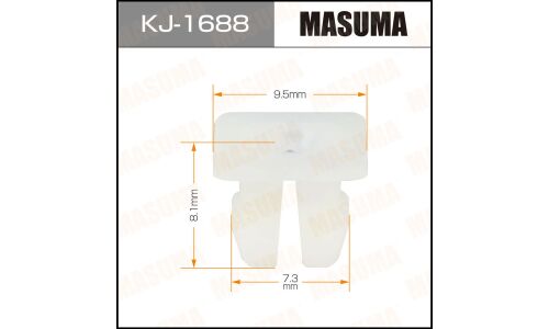 Клипса крепёжная бампера Masuma, для Mitsubishi, арт. KJ-1688