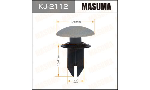 Клипса крепёжная молдинга дверей Masuma, для Subaru, арт. KJ-2112