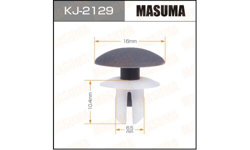 Клипса крепёжная обшивки салона Masuma, для Subaru, арт. KJ-2129