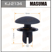 Клипса крепёжная обшивки багажника Masuma, для Subaru, арт. KJ-2134
