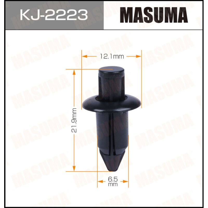 

Клипса крепежная MASUMA KJ-2223 (OEM 90467-07108-C0) (стоимость за упаковку 50 шт